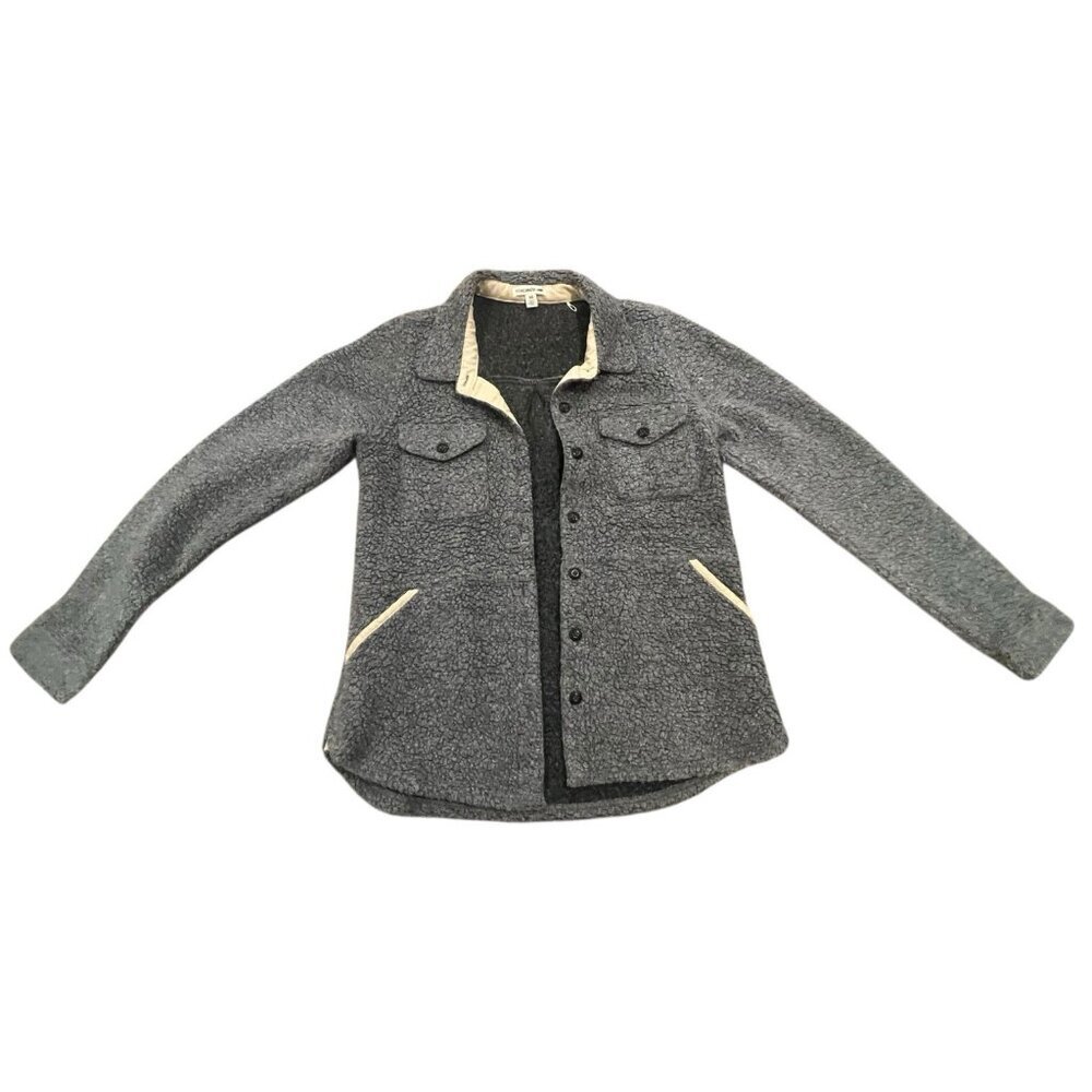 Toad & Co Boxcan Sherpa Overshirt Jacket Fuzzy Size Medium - Picture 2 of 8